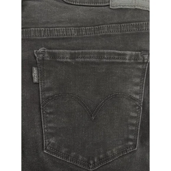 Indie Sleaze Levi’s 312 Jeans Black W30 L30 Slim Mid Rise Stretch Classic Rebel - Picture 14 of 16